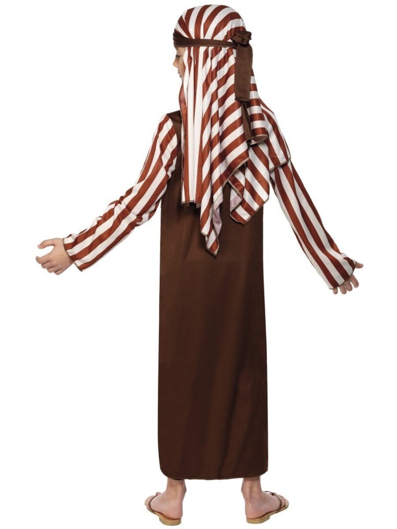 Shepherd (Brown Striped)Childrens Christmas Fancy Dress Costume - Image 2