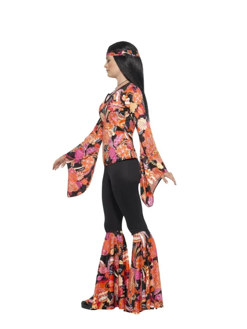 60s Willow the Hippie Ladies Fancy Dress Costume - Image 2