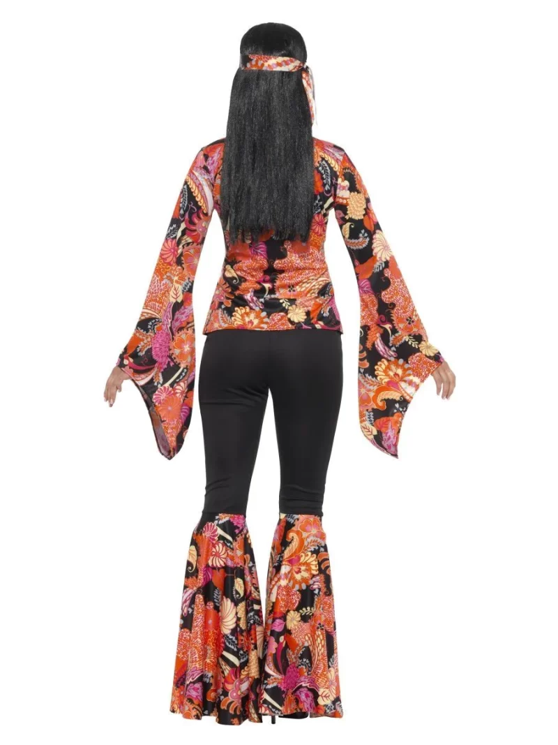60s Willow the Hippie Ladies Fancy Dress Costume - Image 3