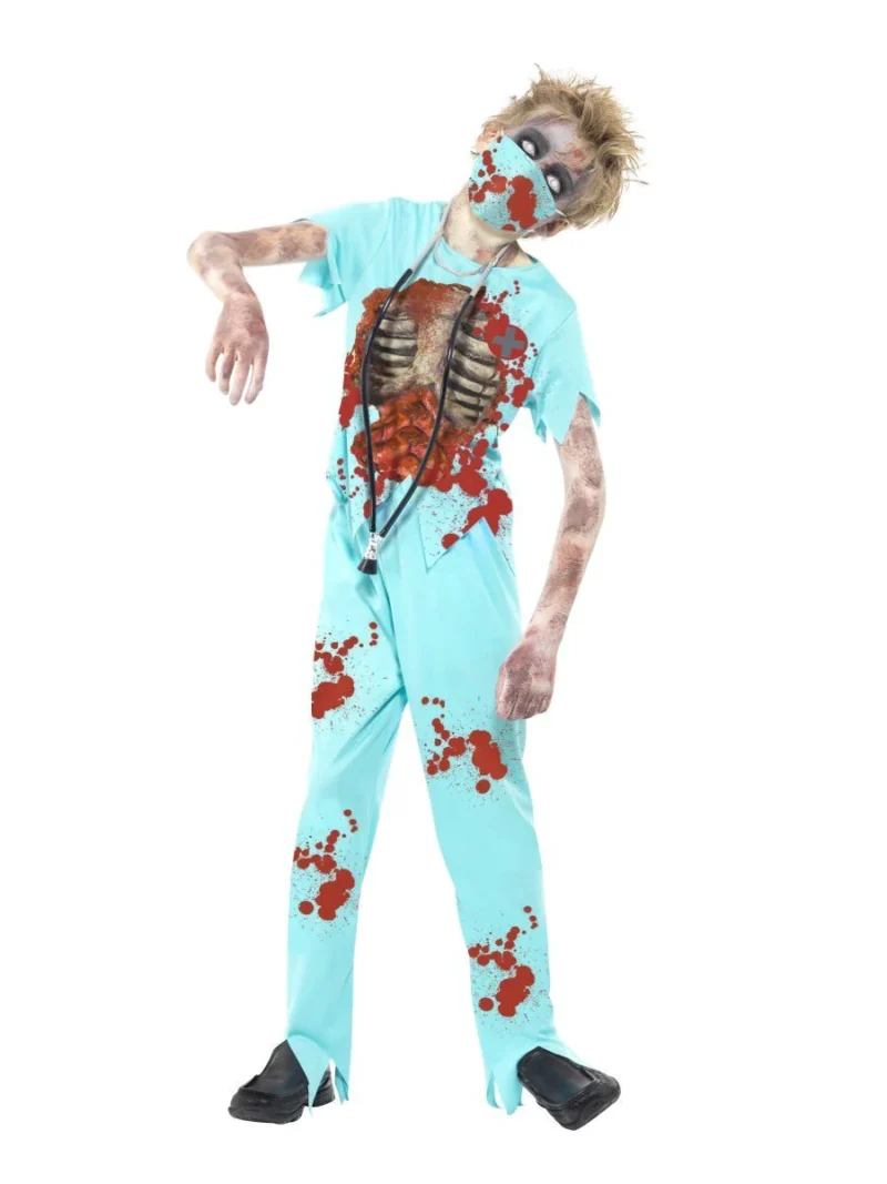 Zombie Surgeon Children's Halloween Fancy Dress Costume