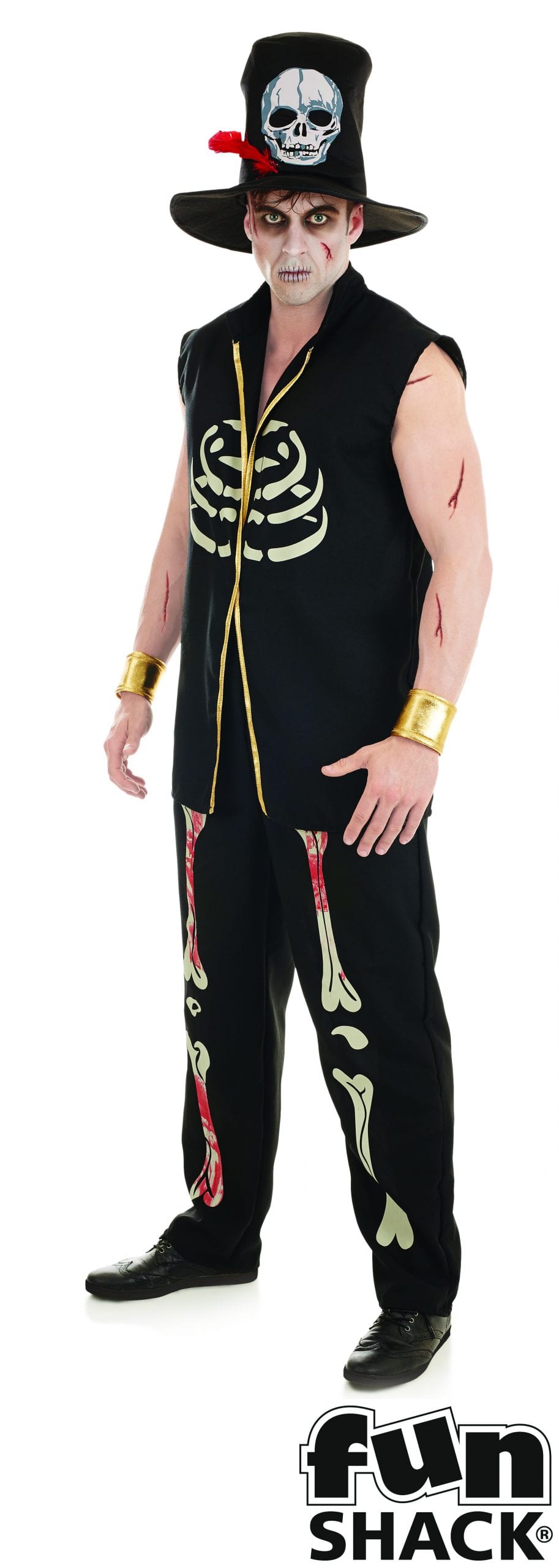 Voodoo Witch Doctor Men's Halloween Fancy Dress Costume