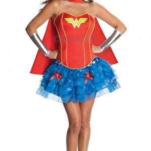 Secret Wishes Wonderwoman Super Hero Ladies Fancy Dress