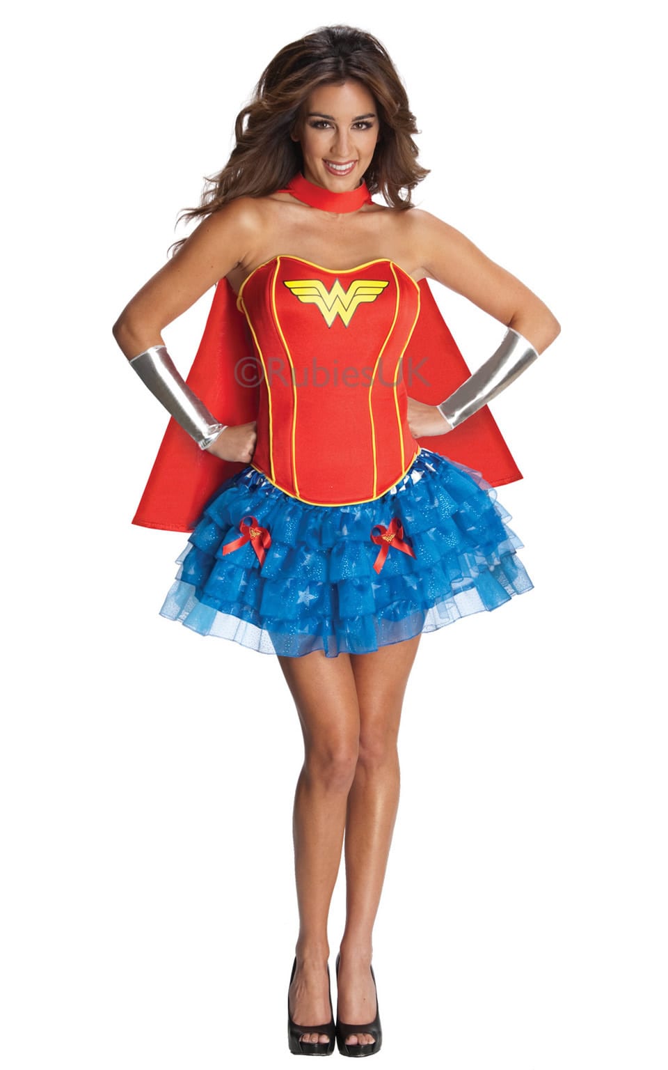 Secret Wishes Wonderwoman Super Hero Ladies Fancy Dress