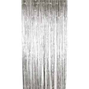 Shimmer Curtain, Metallic Silver