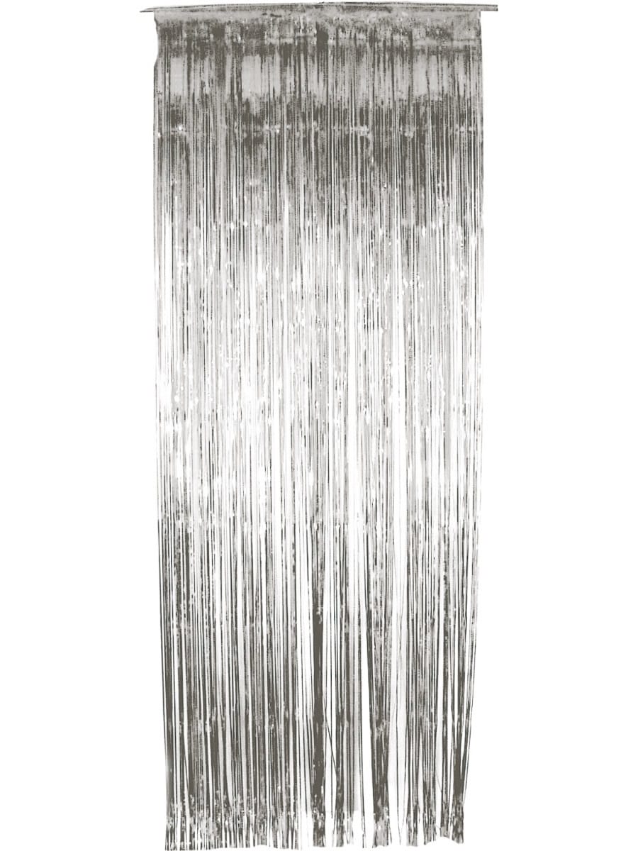 Shimmer Curtain, Metallic Silver