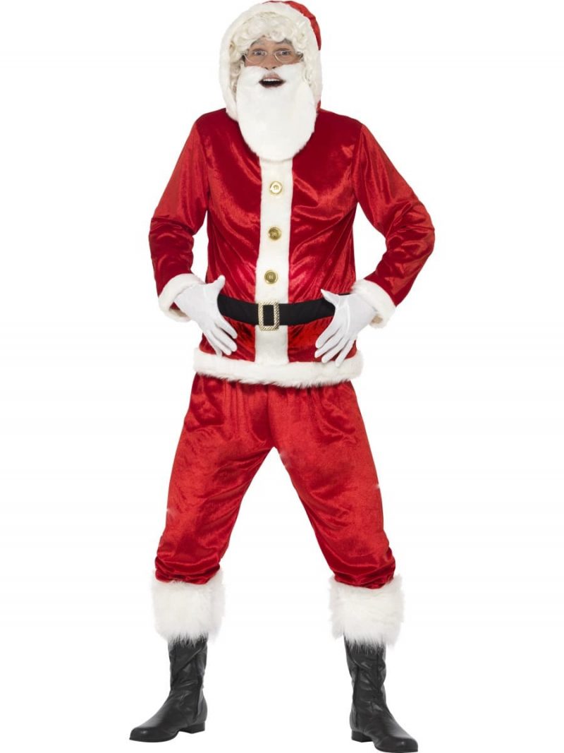 Jolly Santa Men's Christmas Fancy Dress Costume