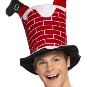 Santa Stuck In Chimney Hat - Image 2