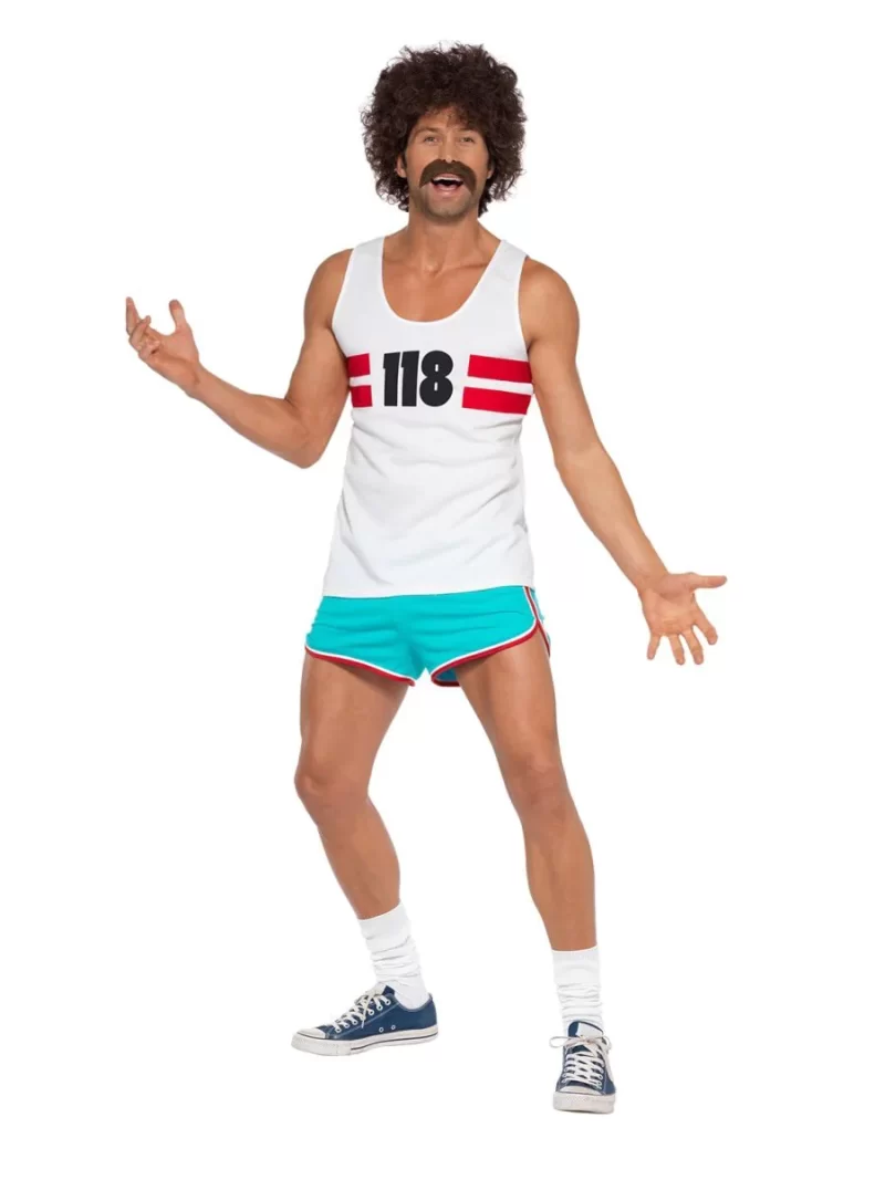 118118 Male Runner Mens Fancy Dress Costume - Image 2