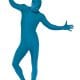Second Skin Blue Bodysuit Men's Fancy Dress Costume