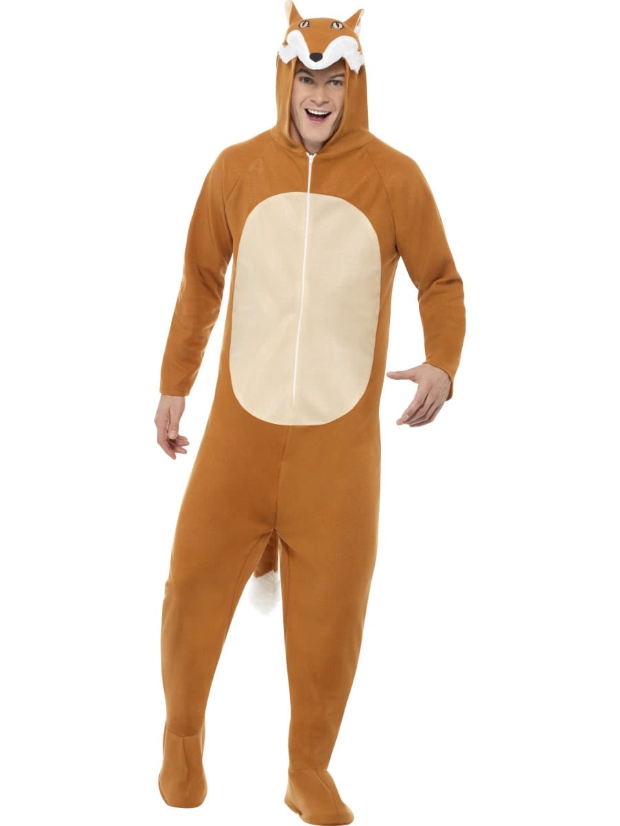 Fox (Onesie) Unisex Adult Fancy Dress Costume