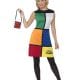 Rubik's Cube Dress Ladies Fancy Dress Costume