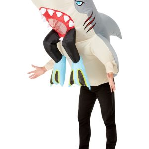 Inflatable Shark & Diver Attack Fancy Dress Costume