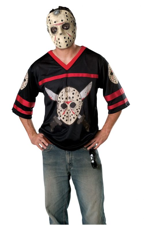 Friday the 13th Jason Hockey Jersey Mens Fancy Dress Costume