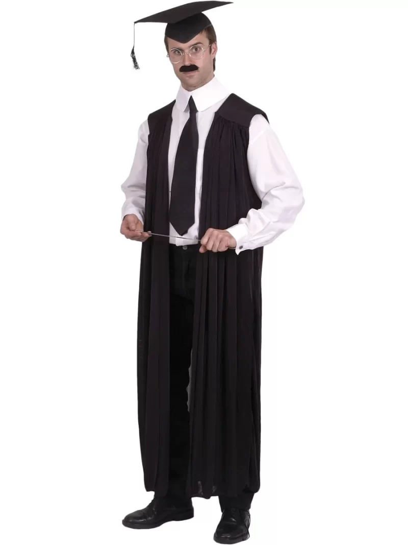 Teacher Gown Mens Fancy Dress Costume