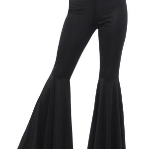 Black Flared Trousers Ladies Fancy Dress Costume