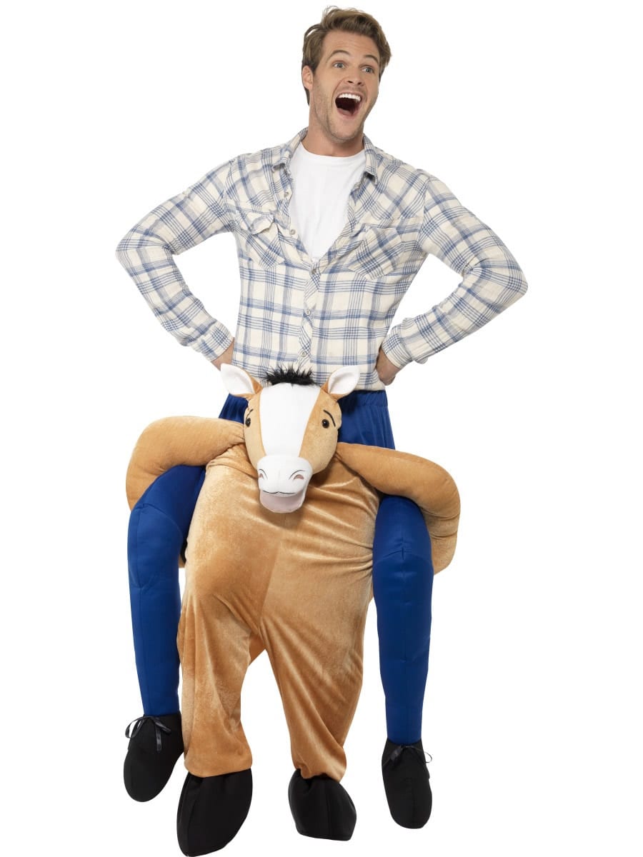 Piggyback Horse Novelty Men's Fancy Dress Costume