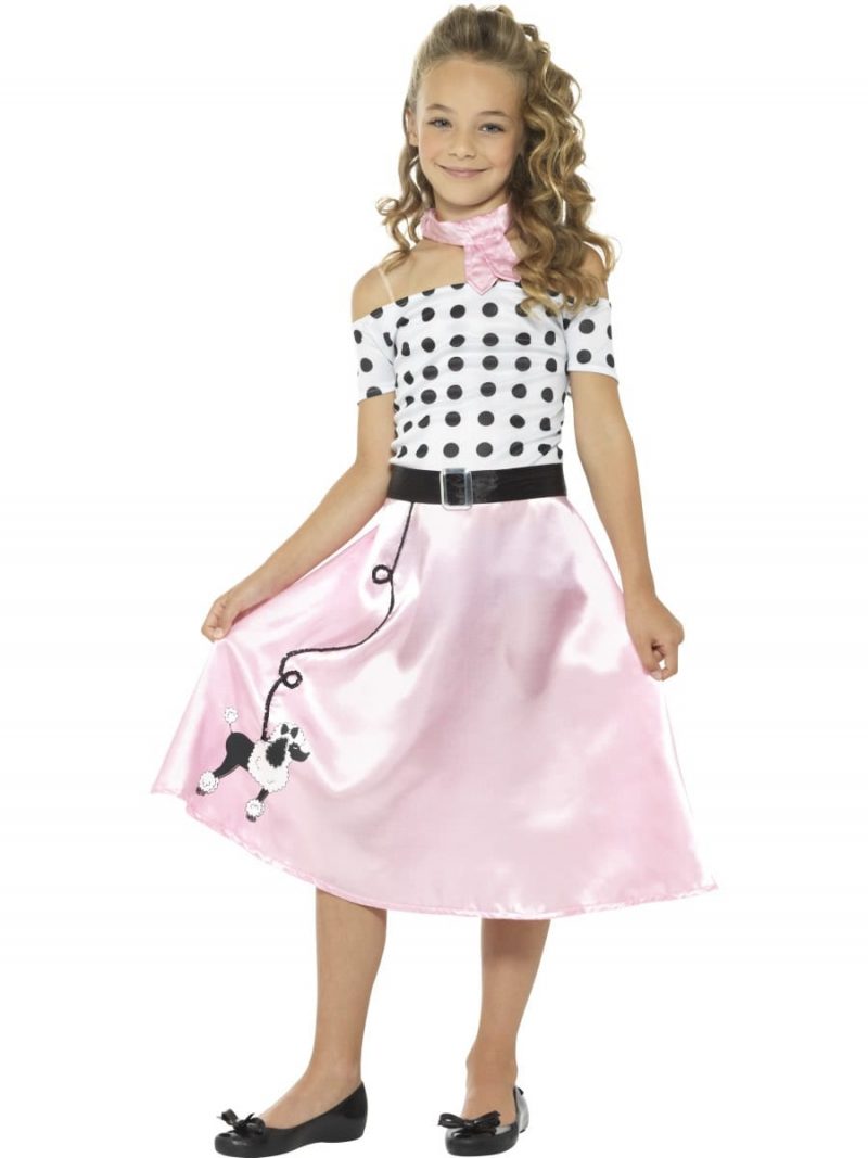 50's Poodle Girl Children's Fancy Dress Costume