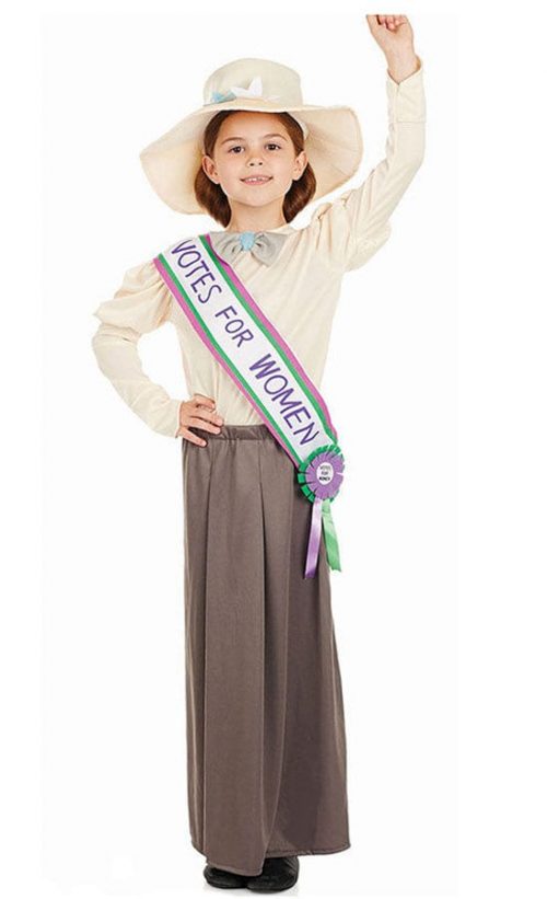 Suffragette Children's Fancy Dress Costume