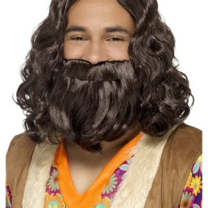 Hippie/Jesus Wig & Beard Set