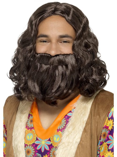 Hippie/Jesus Wig & Beard Set