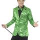 Sequin Jacket Green Men's Fancy Dress Costume
