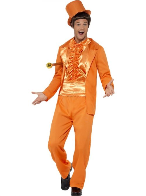 90's Stupid Tuxedo Orange (Dumb & Dumber) Men's Fancy Dress Costume