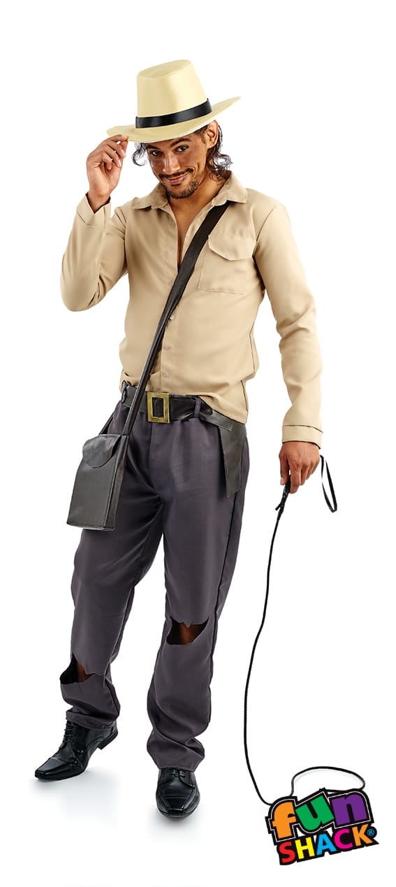 Adventurer (Indiana Jones) Men's Fancy Dress Costume