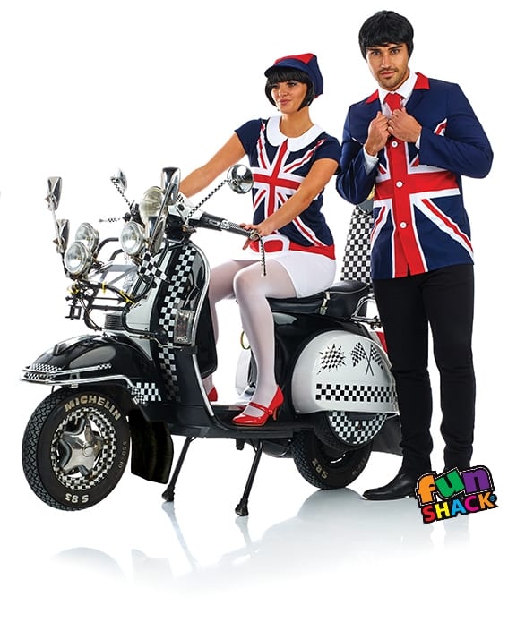 60's Mod Jacket Men's Fancy Dress Costume