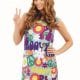 Groovy Hippie Ladies Fancy Dress Costume