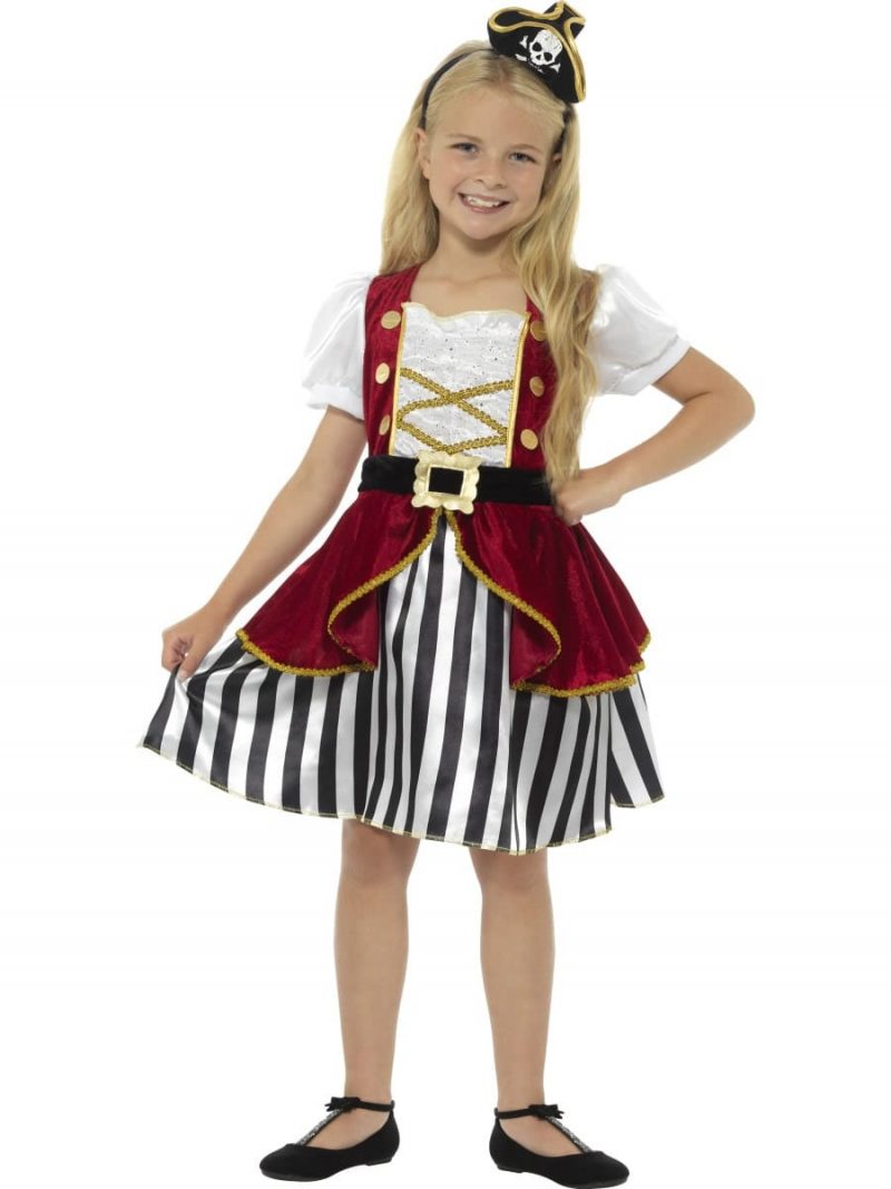 Deluxe Pirate Girl Children's Fancy Dress Costume
