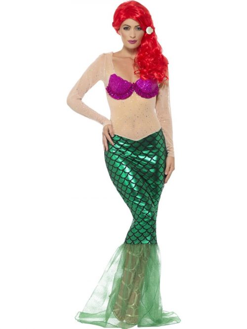 Deluxe Sexy Mermaid Ladies Fancy Dress Costume