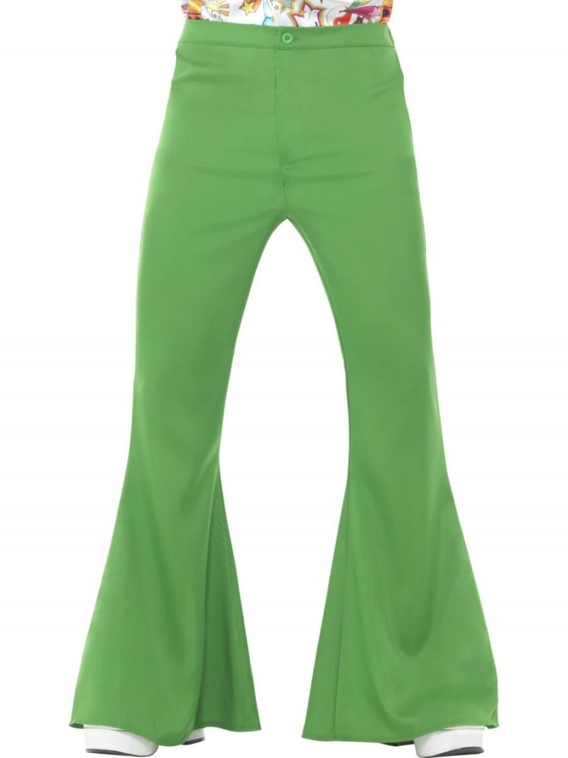 Green Flared Trousers Men's Fancy Dress Costume