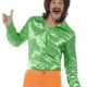 60's Shirt Green Men's Fancy Dress Costume