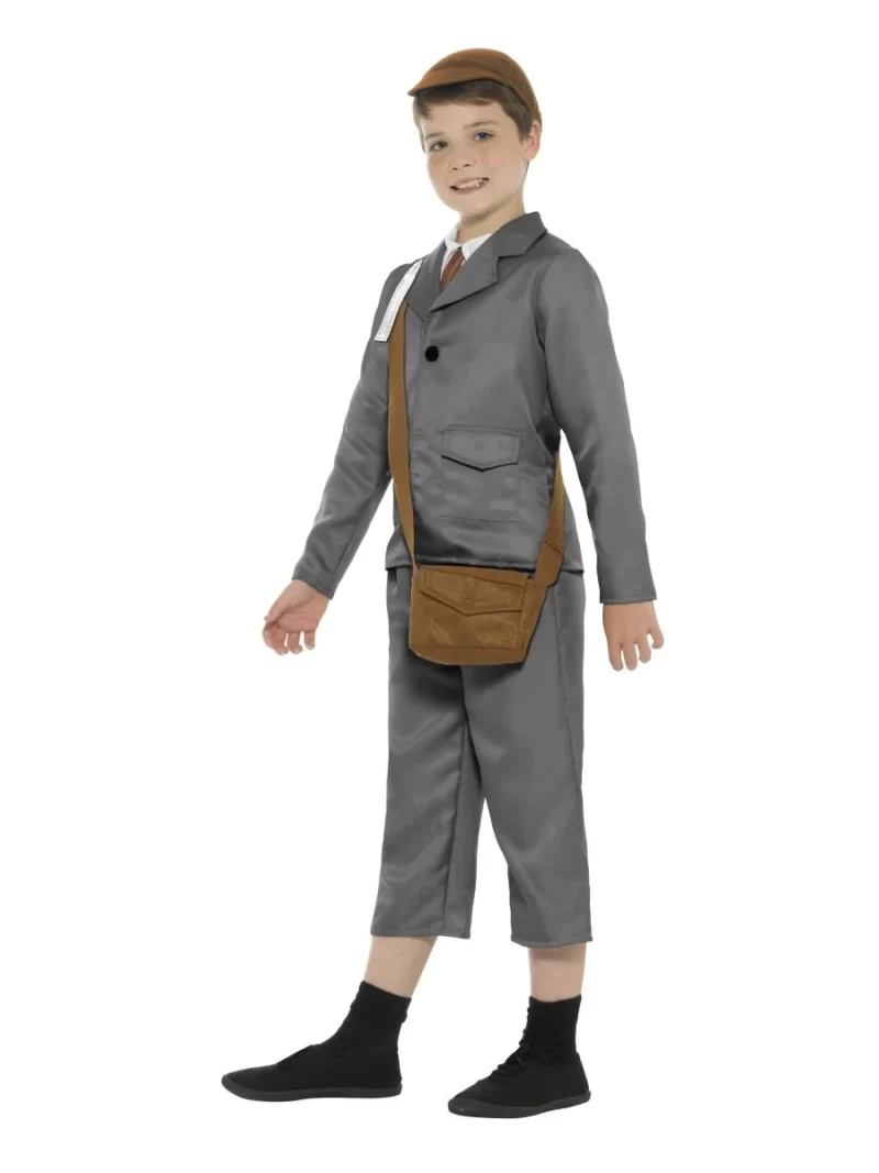 WW2 Evacuee Boy Children's Fancy Dress Costume - Image 2