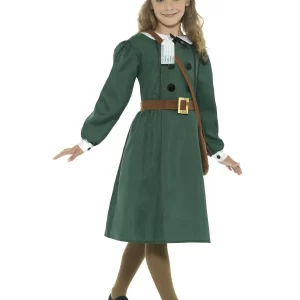 WW2 Evacuee Girl Children's Fancy Dress Costume - Image 2