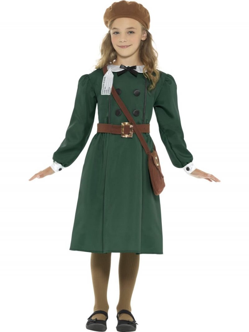 WW2 Evacuee Girl Children's Fancy Dress Costume