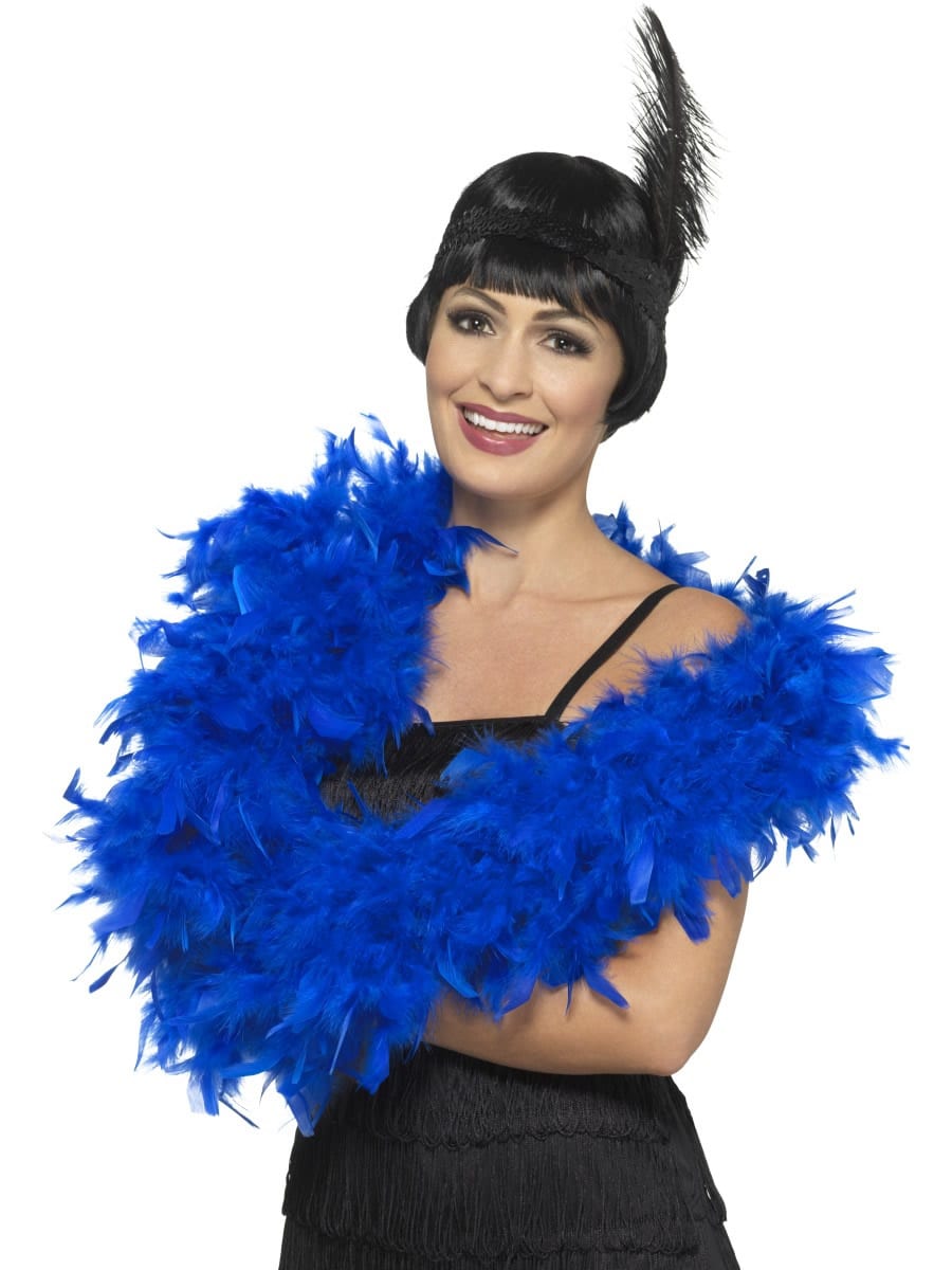 Royal Blue Deluxe Feather Boa 80g