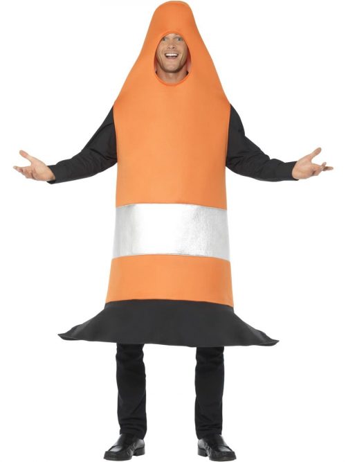 Traffic Cone Novelty Men's Fancy Dress Costume