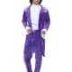 80's Purple Musician (Prince) Men's Fancy Dress Costume