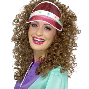 80's Light Up Visor, Pink