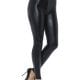 80's Metallic Disco Leggings Black
