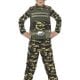 Camouflage Military Boy Children's Fancy Dress Costume