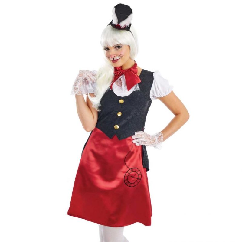 Miss Rabbit (Wonderland) Ladies Fancy Dress Costume - Image 2