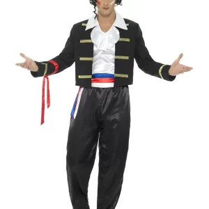 80's New Romantic (Adam Ant) Men's Fancy Dress Costume - Image 2