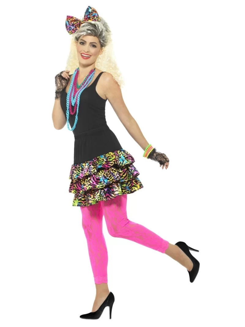 80's Party Girl Kit Ladies Fancy Dress Costume - Image 2
