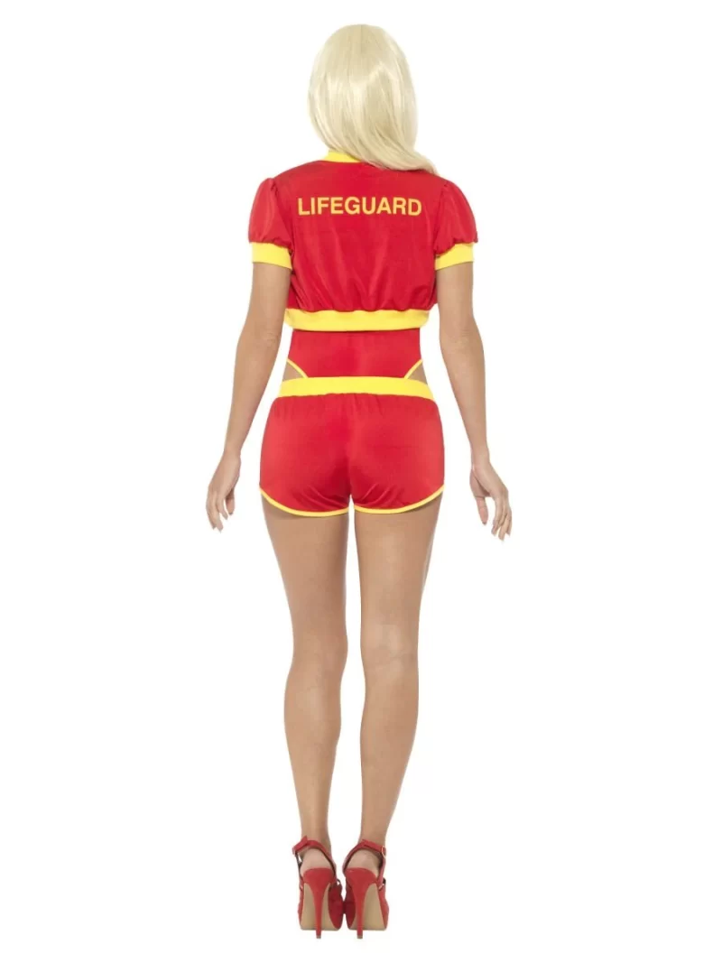 Deluxe Baywatch Lifeguard Ladies Fancy Dress Costume - Image 3