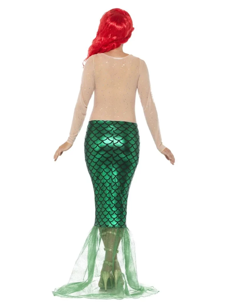Deluxe Sexy Mermaid (Ariel) Ladies Fancy Dress Costume - Image 3