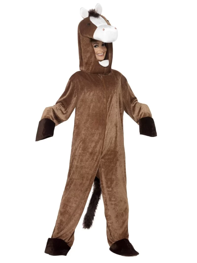 Horse Unisex Adult Animal Fancy Dress Costume