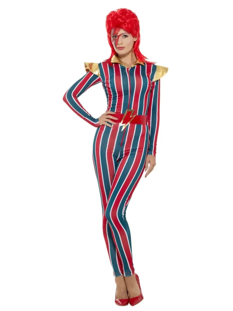 Miss Space Superstar (David Bowie) Ladies Fancy Dress Costume - Image 2