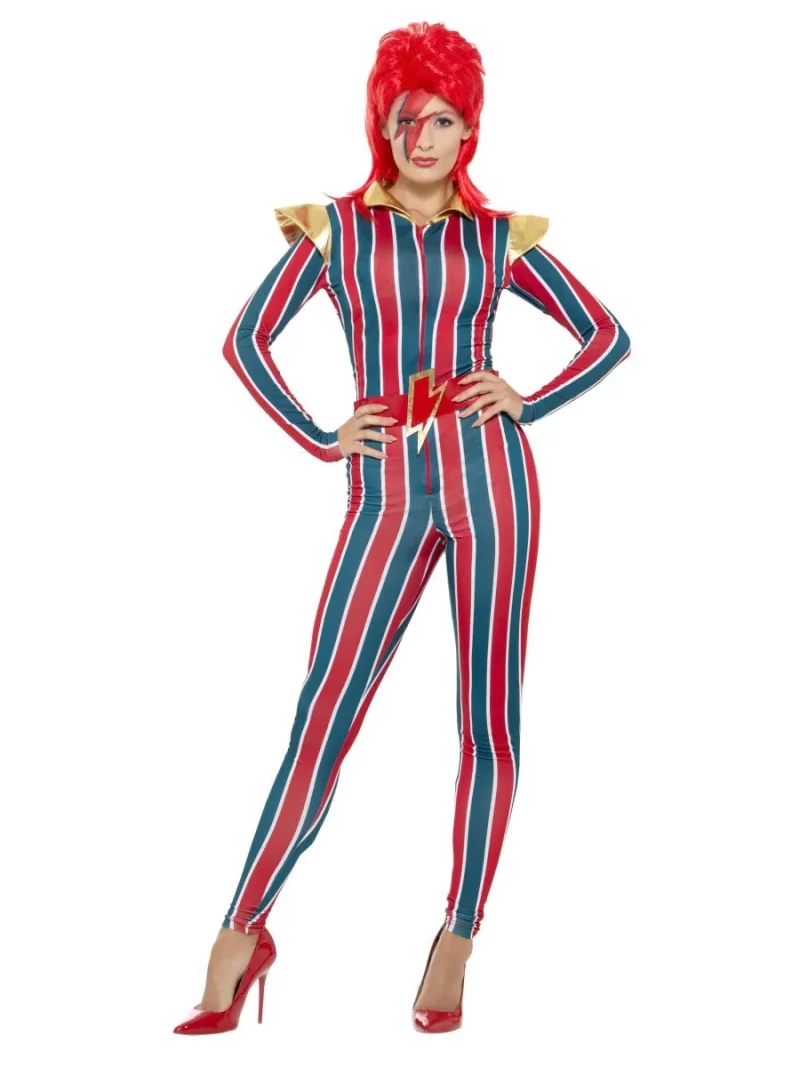 Miss Space Superstar (David Bowie) Ladies Fancy Dress Costume